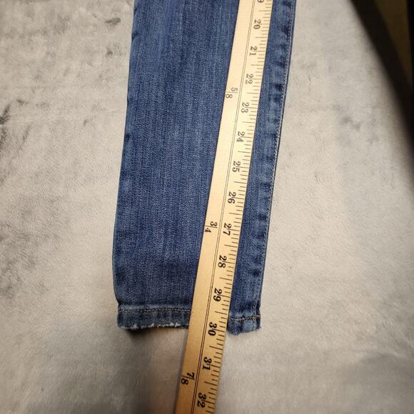 Joe's Jeans Skinny Jeans Womens 29 Blue The Icon Mid Rise Distressed Stretch - Picture 9 of 14